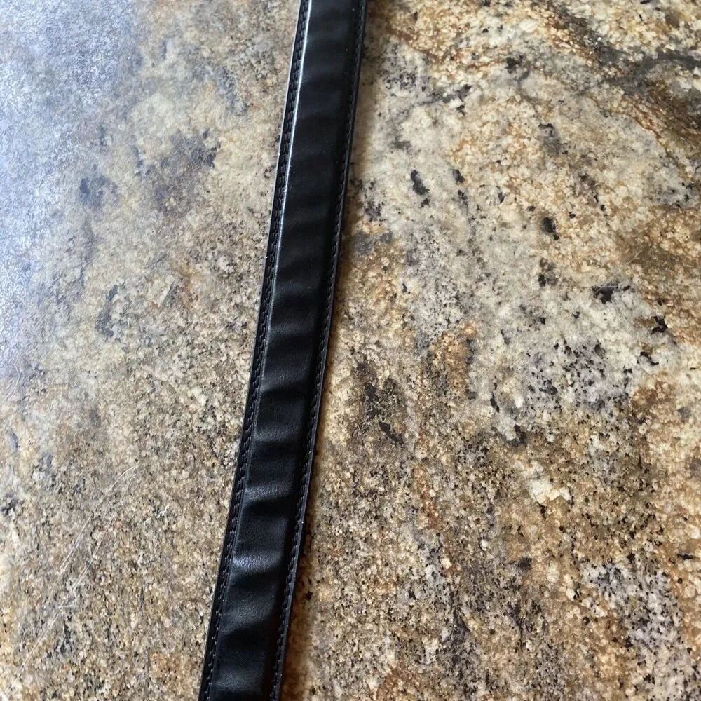 Men's Belt Size 40 Leather Belt 1 1/4 in Wide Plain Leather Belt
